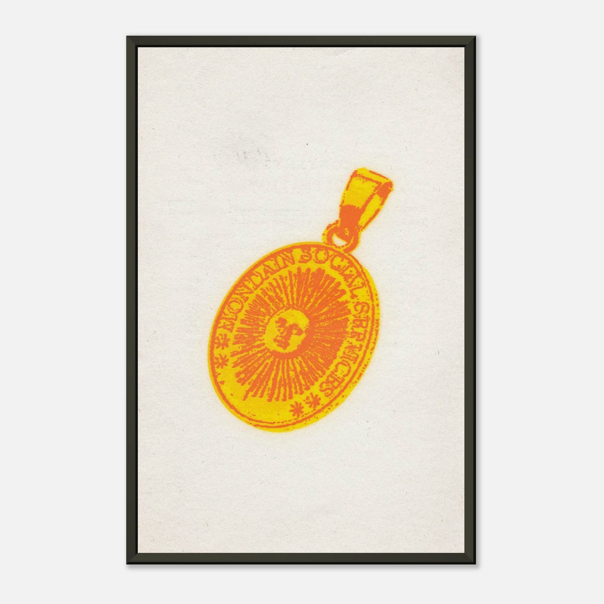 Mondain Amulet — Museum-Quality Matte Paper Metal Framed Poster