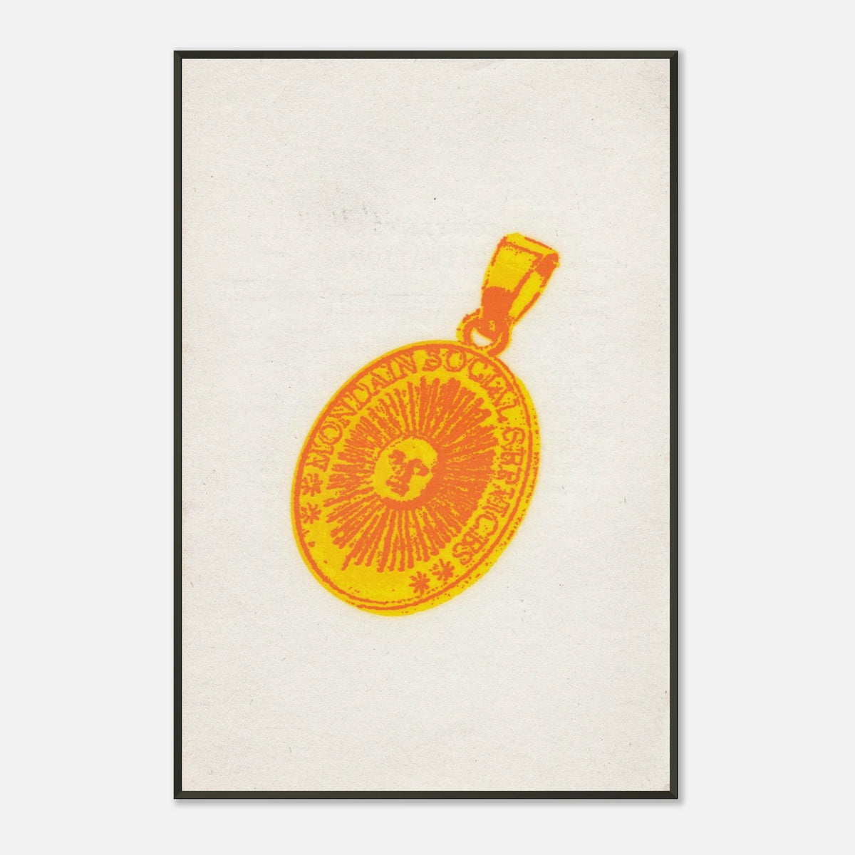Mondain Amulet — Museum-Quality Matte Paper Metal Framed Poster