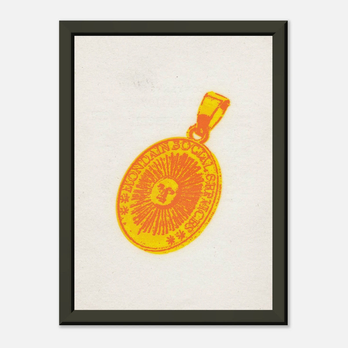 Mondain Amulet — Museum-Quality Matte Paper Metal Framed Poster