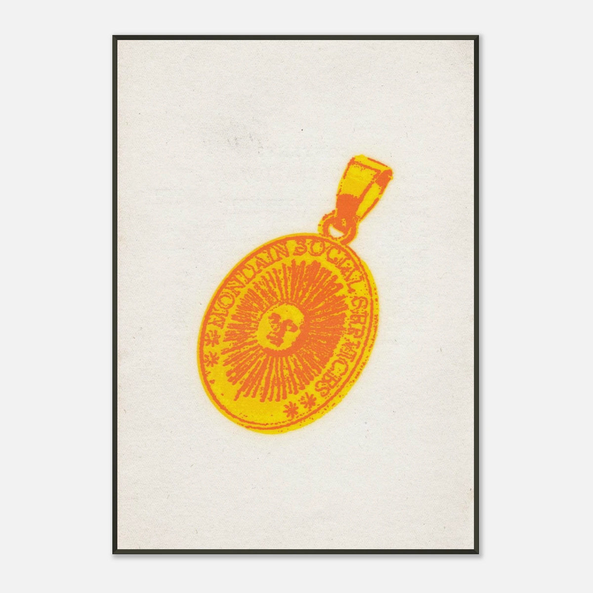Mondain Amulet — Museum-Quality Matte Paper Metal Framed Poster