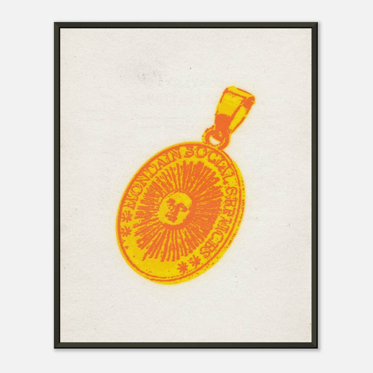 Mondain Amulet — Museum-Quality Matte Paper Metal Framed Poster