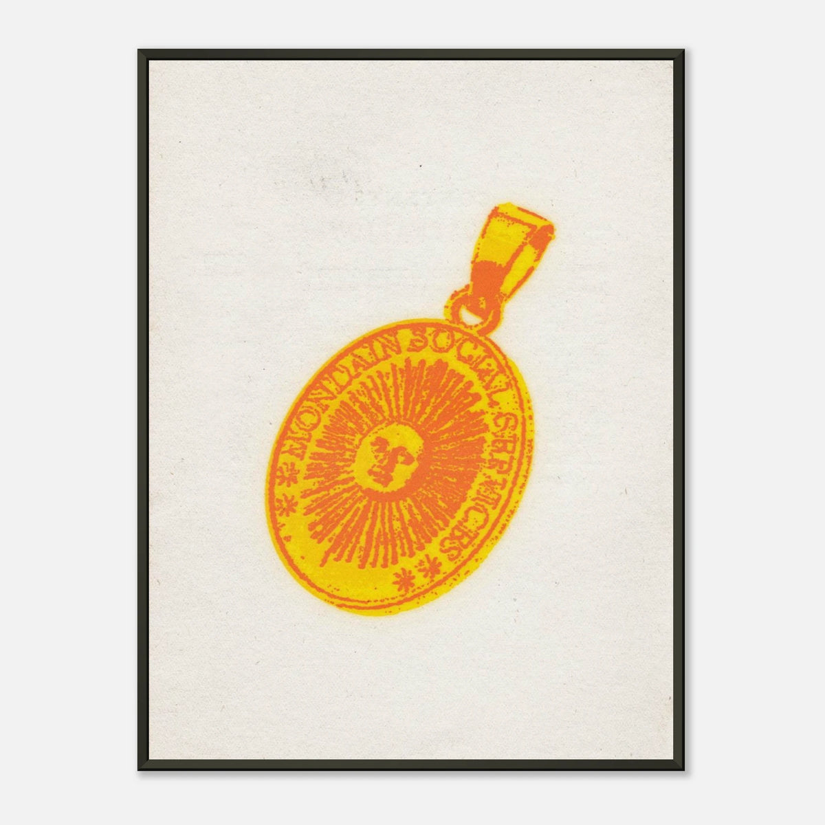 Mondain Amulet — Museum-Quality Matte Paper Metal Framed Poster